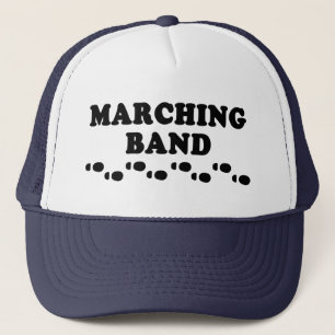 Marching Band Footprints Trucker Hat