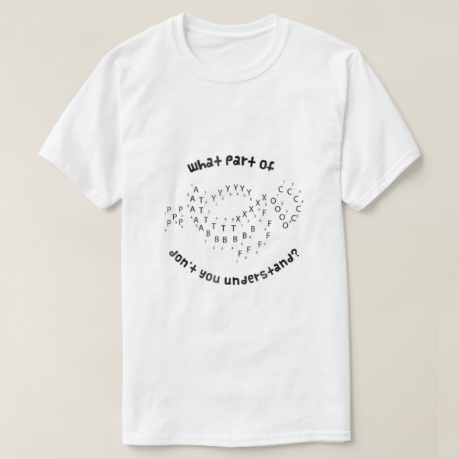 Marching Band Funny Drill Chart Director Music Gif T-Shirt (Design Front)