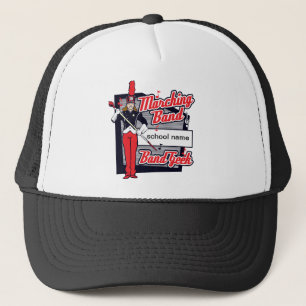 Marching Band Geek Red Trucker Hat
