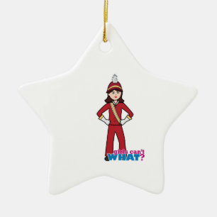 Marching Band Girl Ceramic Tree Decoration