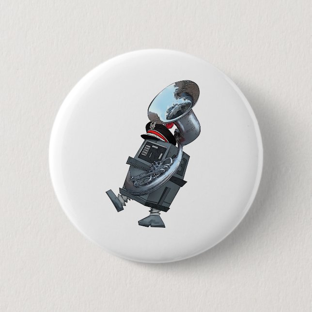 Marching band Gonk Droid 6 Cm Round Badge (Front)