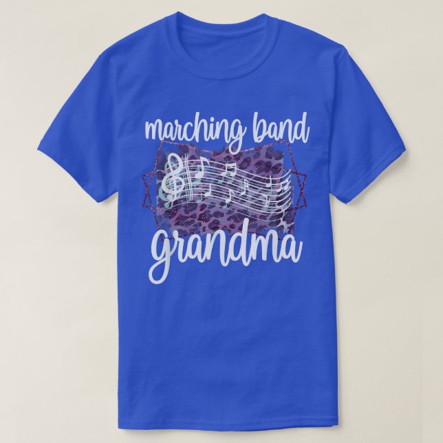 Marching Band Grandma Band Member Grandmother  T-Shirt (Design Front)