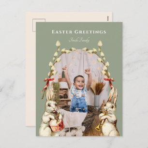 Marching Band Happy Easter Photo Postcard