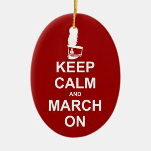 Marching Band Keep Calm   Musician Ceramic Tree Decoration