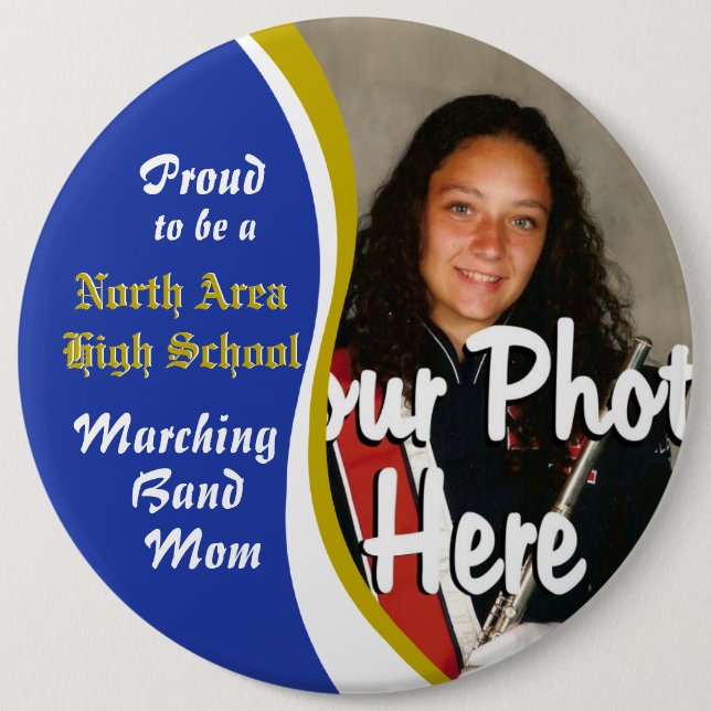 Marching Band Mum 6 Cm Round Badge (Front)