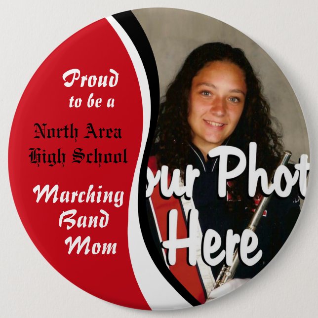 Marching Band Mum 6 Cm Round Badge (Front)