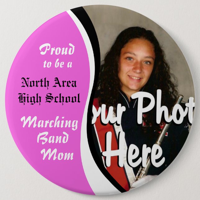 Marching Band Mum 6 Cm Round Badge (Front)