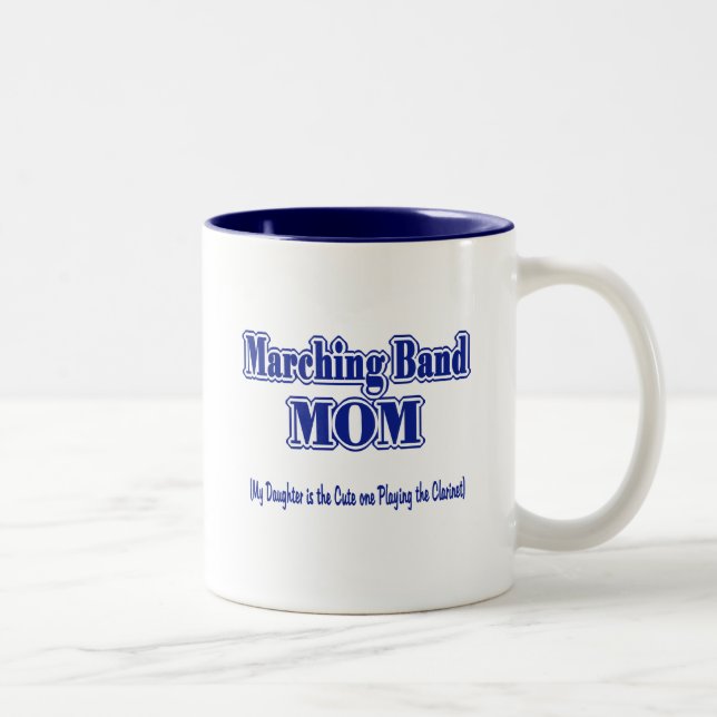 Marching Band Mum/ Clarinet Two-Tone Coffee Mug (Right)
