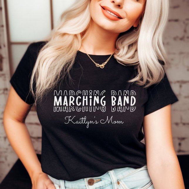 Marching Band Mum Customisable T-Shirt (Marching Band Mom Customizable T-Shirt
)