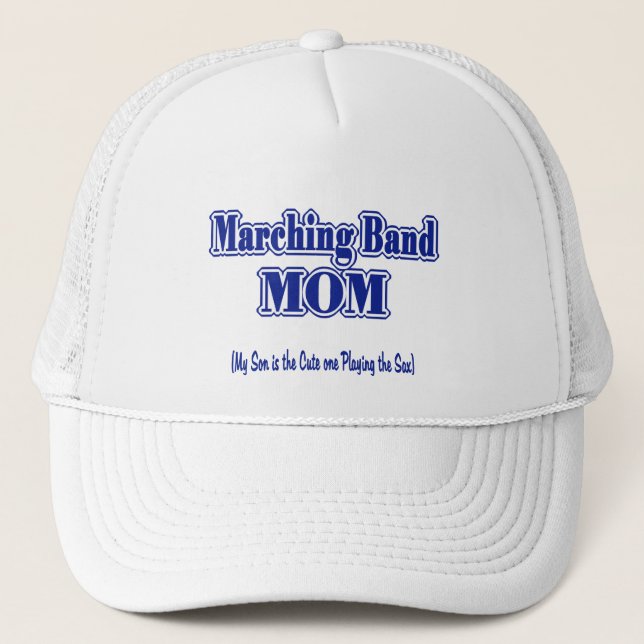 Marching Band Mum/ Saxophone Trucker Hat (Front)