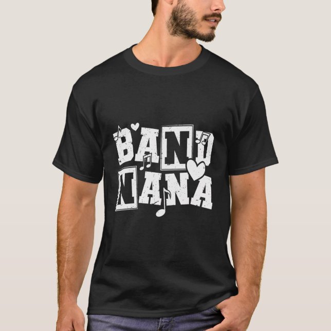 Marching Band Nana Proud Marching Band Nana Grandm T-Shirt (Front)