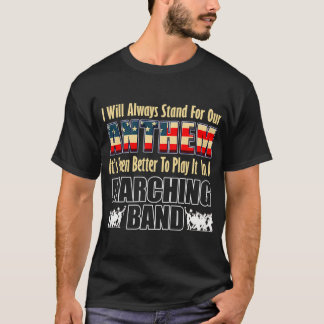 Marching Band Patriotic American Flag National Ant T-Shirt