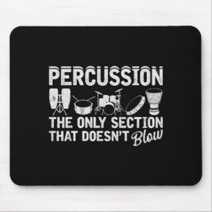 Marching Band Percussion For Percussionist Drummer Mouse Mat