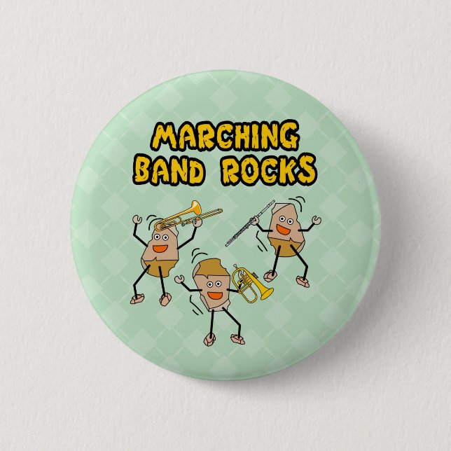 Marching Band Rocks 6 Cm Round Badge (Front)