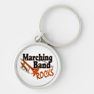 Marching Band Rocks Key Ring