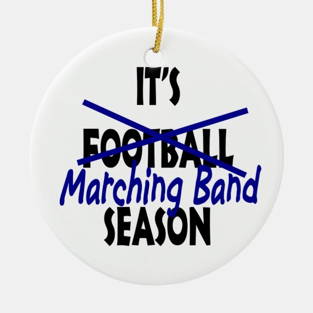 Marching Band Season Ceramic Tree Decoration (Front)