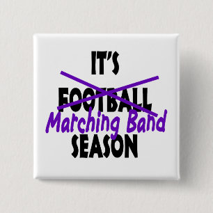 Marching Band Season/ Purple 15 Cm Square Badge