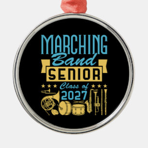 Marching Band Senior 2027 Metal Tree Decoration