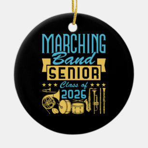 Marching Band Senior Class of 2026 Ceramic Tree Decoration