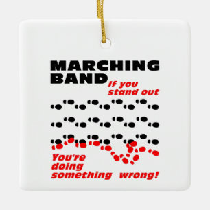 Marching Band Stand Out Ceramic Ornament