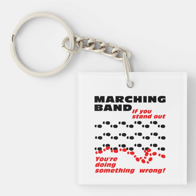Marching Band Stand Out Key Ring (Front)