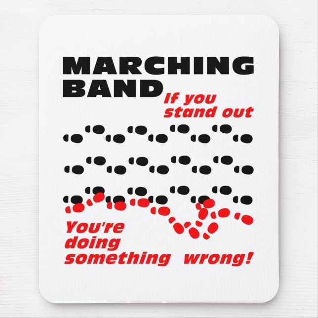 Marching Band Stand Out Mouse Mat (Front)