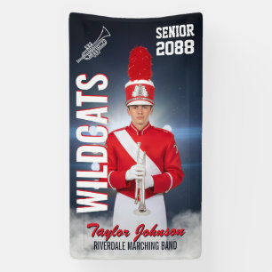 Marching Band Team Sports Photo Senior Night Banner