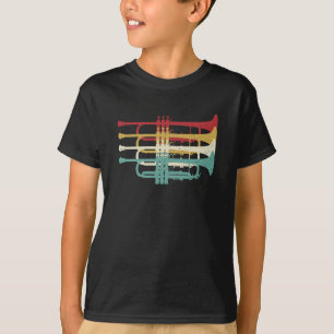 Marching Band Trumpet Player Retro Design T-Shirt