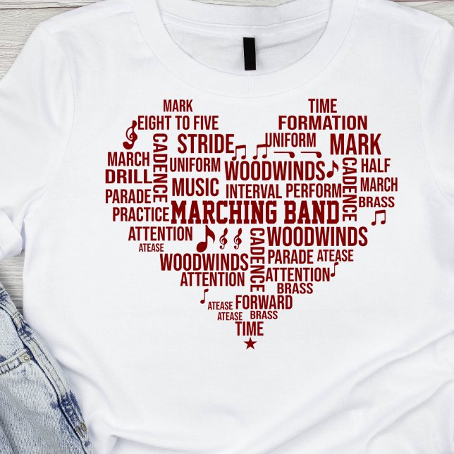 Marching Band Word Cloud Tshirt (Creator Uploaded)