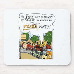 Marching Band Yields Funny Offbeat Cartoon Gifts Mouse Mat