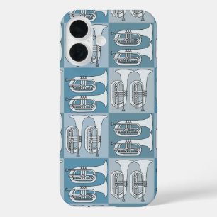 Marching Baritone Crosshatch  iPhone 16 Case