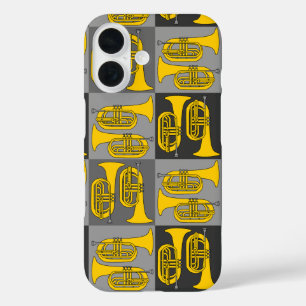 Marching Baritone Crosshatch  iPhone 16 Case