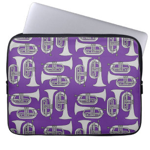 Marching Baritone Crosshatch  Laptop Sleeve