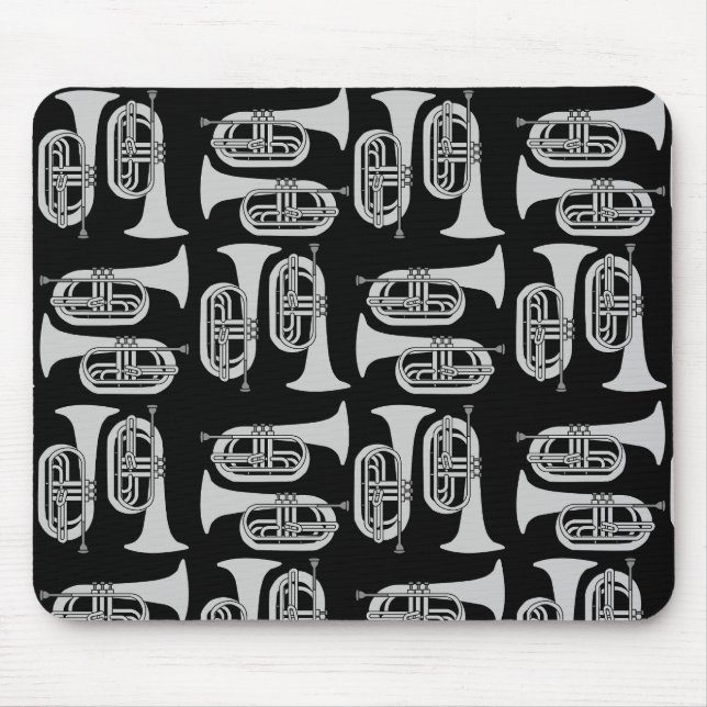 Marching Baritone Crosshatch  Mouse Mat (Front)