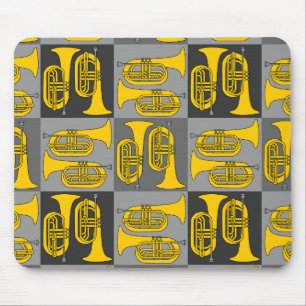 Marching Baritone Crosshatch Mouse Mat