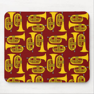 Marching Baritone Crosshatch Mouse Mat