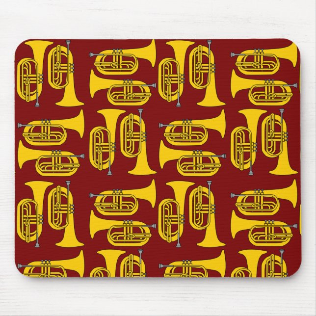 Marching Baritone Crosshatch  Mouse Mat (Front)
