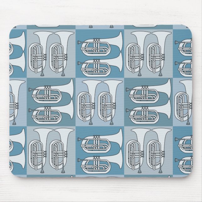 Marching Baritone Crosshatch  Mouse Mat (Front)