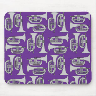 Marching Baritone Crosshatch Mouse Mat