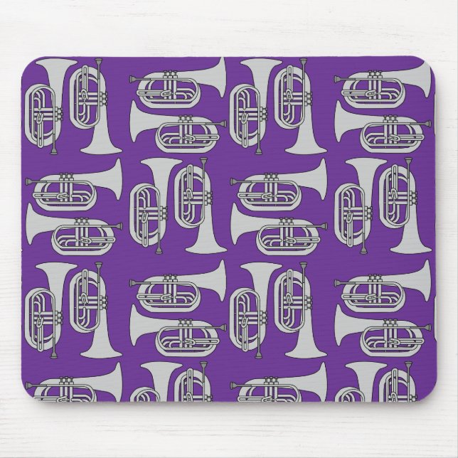 Marching Baritone Crosshatch  Mouse Mat (Front)