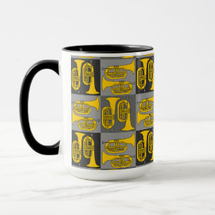 Marching Baritone Crosshatch Mug