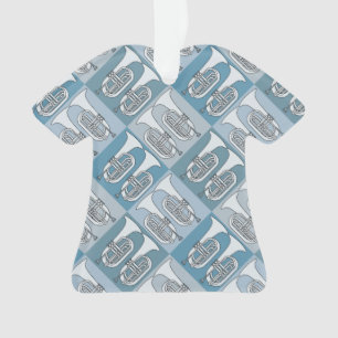 Marching Baritone Crosshatch Ornament