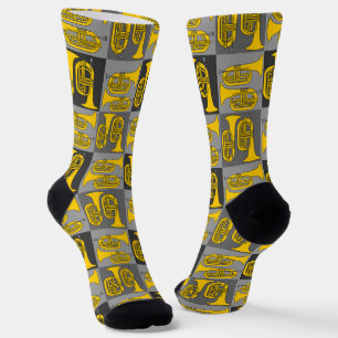 Marching Baritone Crosshatch Socks