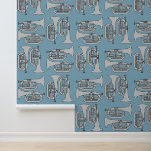 Marching Baritone Crosshatch  Wallpaper