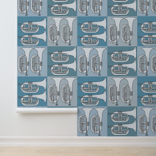 Marching Baritone Crosshatch  Wallpaper