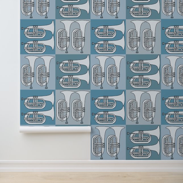 Marching Baritone Crosshatch  Wallpaper (Application)