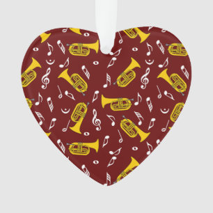 *Marching Baritone Music Notes Ornament