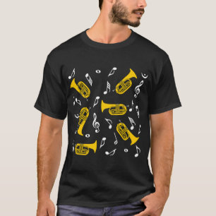 Marching Baritone Music Notes T-Shirt