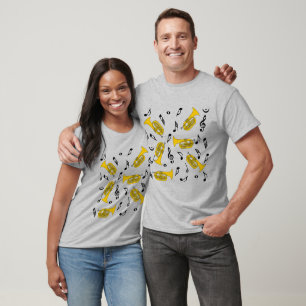 Marching Baritone Music Notes T-Shirt