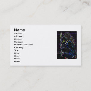 Marching Clarinetist Business Card II